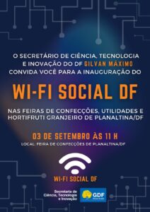 Feiras de Planaltina recebem projeto Wi-Fi Social nesta sexta (3)