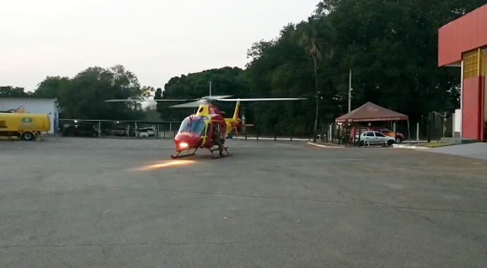Helicóptero reforça o combate a incêndios na Chapada dos Veadeiros