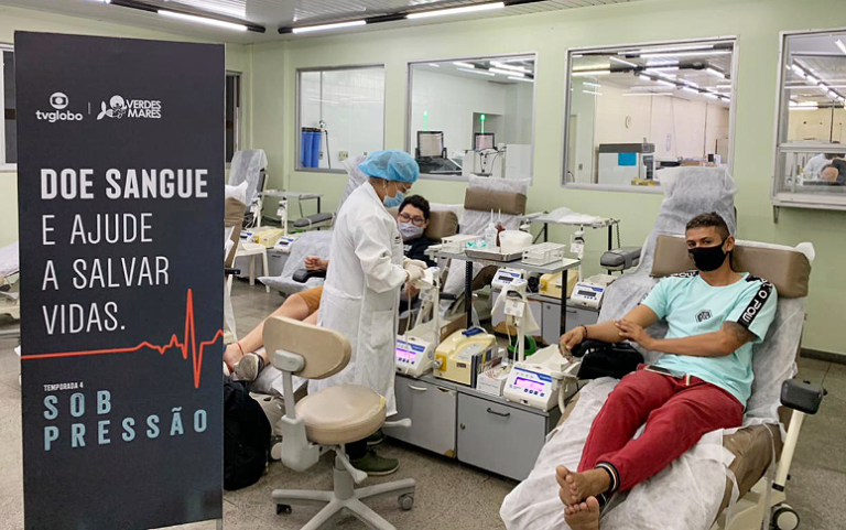Hemoce e Rede Globo estimulam doação de sangue na minissérie “Sob Pressão”