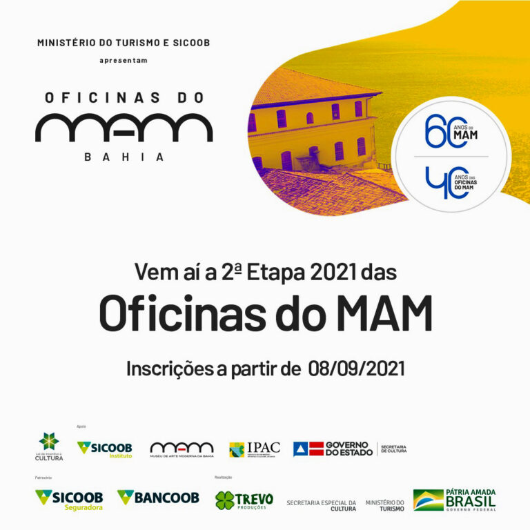 Começam nesta quarta-feira (8) as inscrições para a 2ª etapa das ‘Oficinas do MAM 2021’