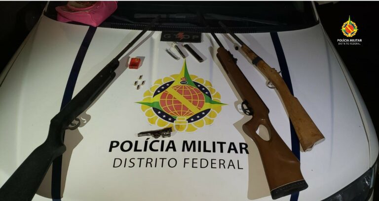PMDF apreende dois menores portando três armas de fogo em Sobradinho
