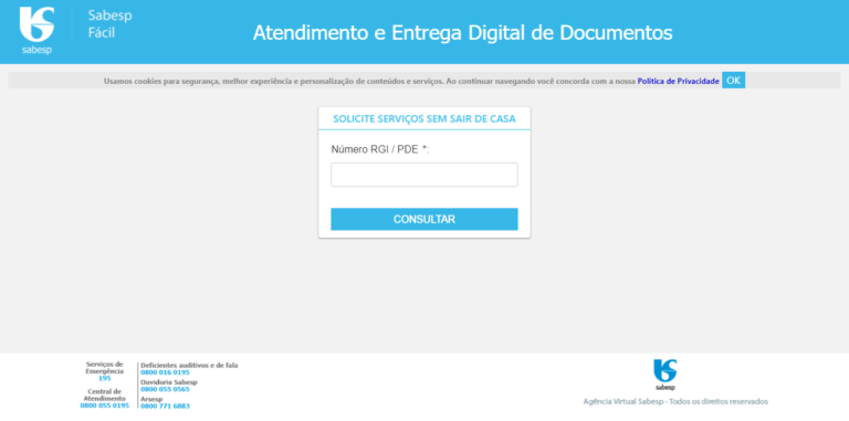 Sabesp convida clientes a fazer atualização de dados em nova plataforma digital