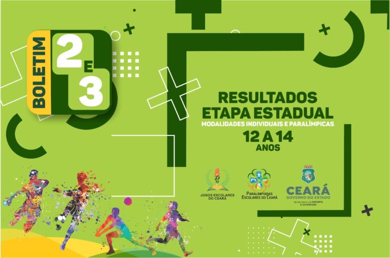 Sejuv divulga boletim Nº 2 e 3 dos Jogos Escolares referente ao resultado das modalidades Individuais e Paralímpicas