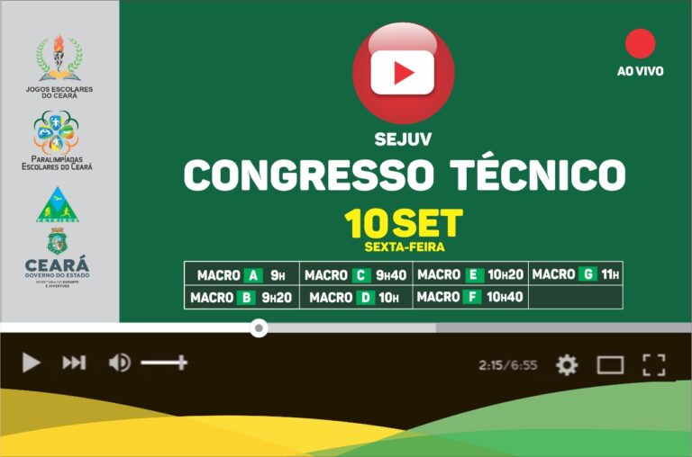 Sejuv realiza Congresso Técnico dos Jogos Escolares 2021 nesta sexta-feira (10)