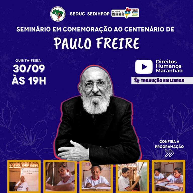 Seminário em homenagem a Paulo Freire debate educação popular