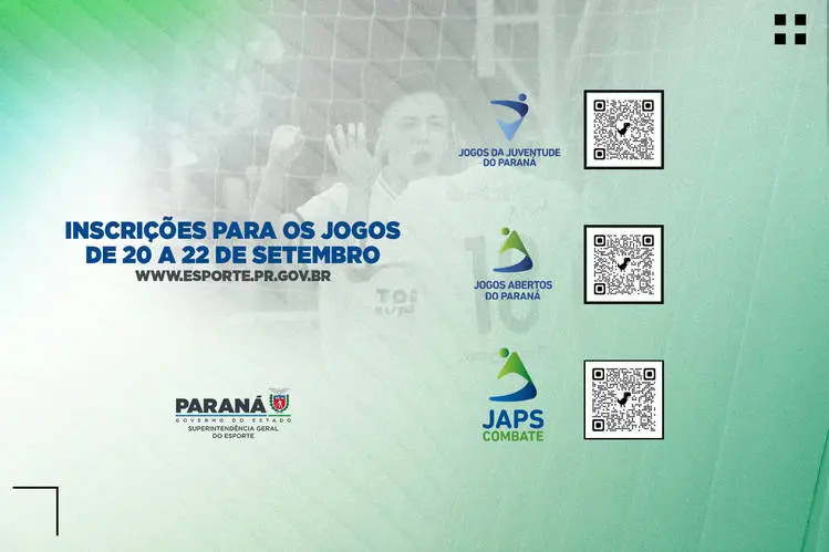 Esporte abre inscrições para os Jogos Abertos, de artes marciais e da Juventude