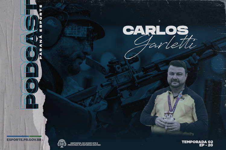 Referência em tiro esportivo, Carlos Garletti é personagem de podcast da Paraná Esporte