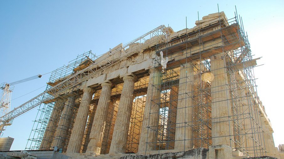 Partenon está em processo de restauração há mais de três décadas
