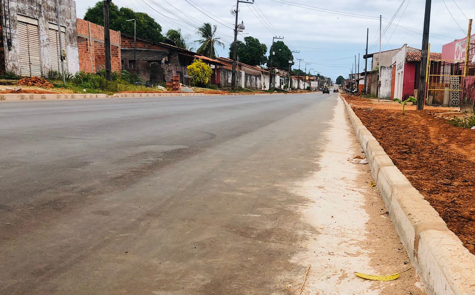 Obras de pavimentação da Av. Dois, no Residencial Pirâmide (Foto: Divulgação)