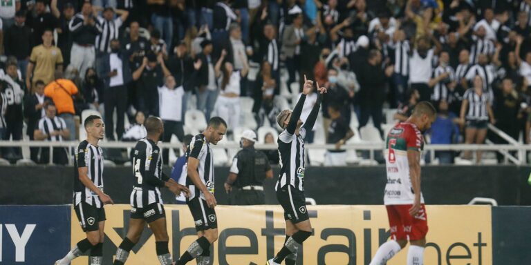 Com dois de Navarro, Botafogo derrota Brusque na Série B