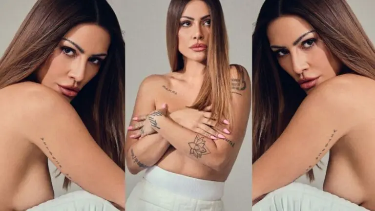 Cleo faz clique degustando drink em pose exótica e ostenta sensualidade na Web