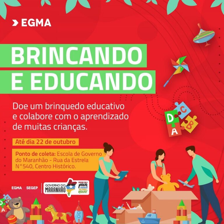EGMA realiza arrecadação de brinquedos educativos até o dia 22 deste mês