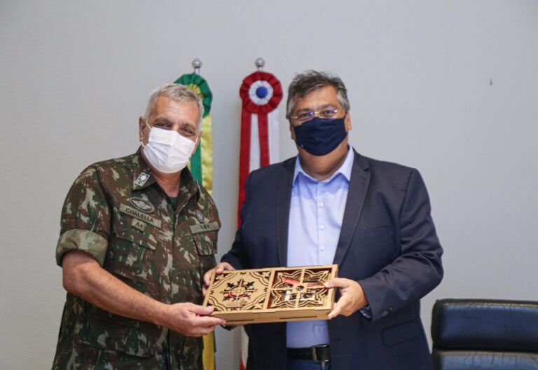 Governador Flávio Dino recebe general do Comando Militar do Norte