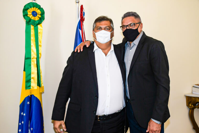 Governador Flávio Dino recebe prefeito de Cedral, Fernando Cuba