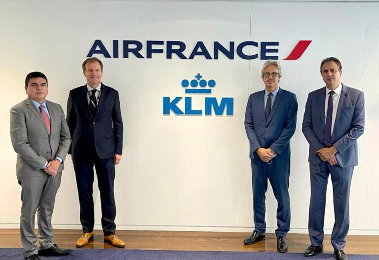 Governador se reúne com Air France/KLM e negocia ampliação de voos diretos para o Ceará