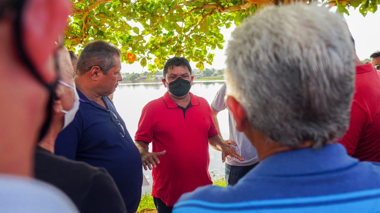 Secretário Márcio Jerry visita Lago do Zé Feio, em São Domingos do Maranhão (Foto: Divulgação)
