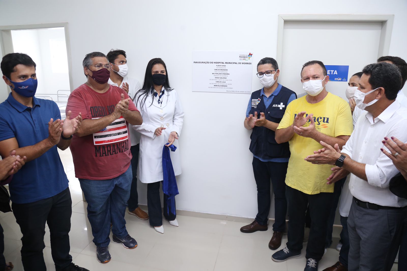 Entrega da reforma do Hospital Municipal de Morros (Foto: Márcio Sampaio)
