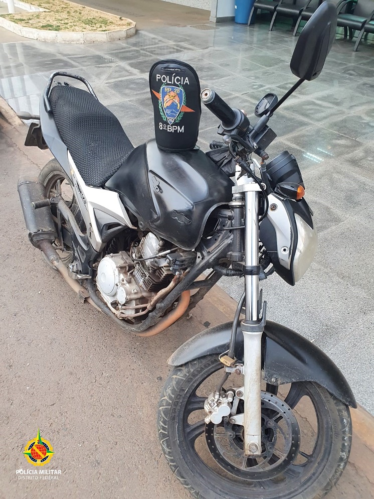 Homem é preso com moto roubada em Ceilândia