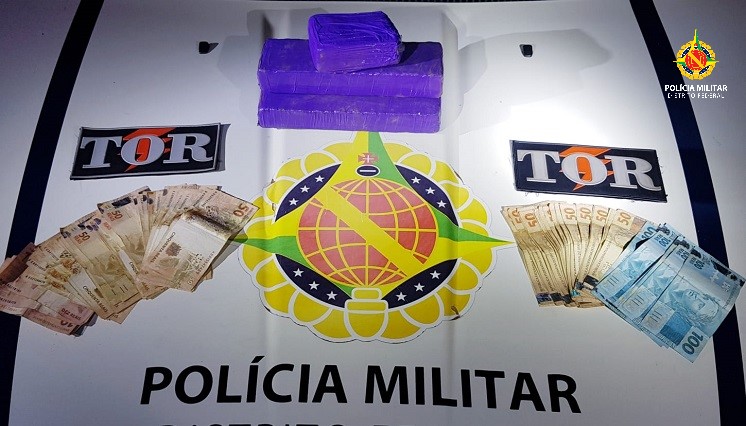 PM prende dupla de traficantes com dois quilos de maconha em São Sebastião