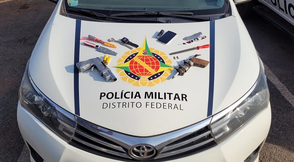 PMDF prende dupla com armas de fabricação caseira no Paranoá