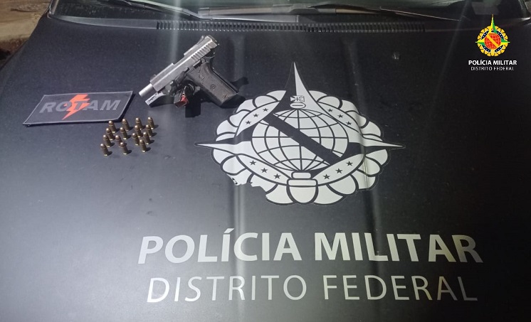 PMDF prende trio com pistola 380 em Samambaia