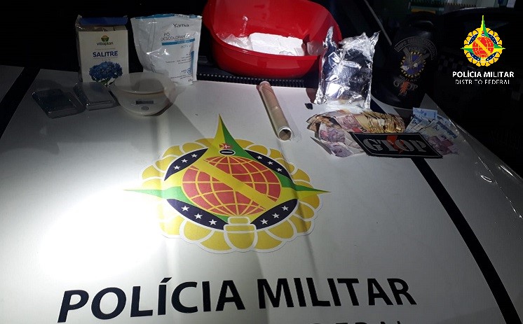 Polícia Militar desmantela laboratório de drogas no Gama
