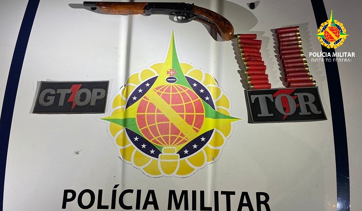 Policiais militares prendem homem armado que trafegava na DF 290 no Gama