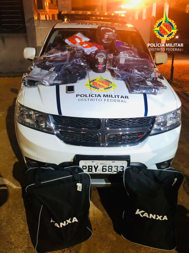 Policiais militares recuperam materiais esportivos roubados em Taguatinga