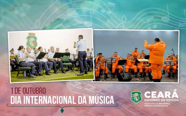 SSPDS homenageia bandas militares do Estado no Dia Internacional da Música