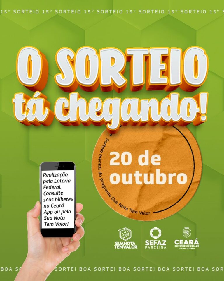 Sua Nota Tem Valor realiza 15º sorteio de R$ 475 mil em prêmios nesta quarta-feira (20)