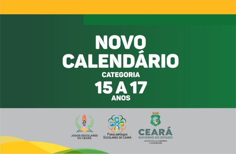 Sejuv divulga calendário dos Jogos Escolares do Ceará na categoria 15 a 17 anos