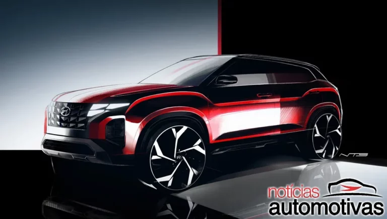 Hyundai Creta 2023 tem visual de Tucson revelado em teaser