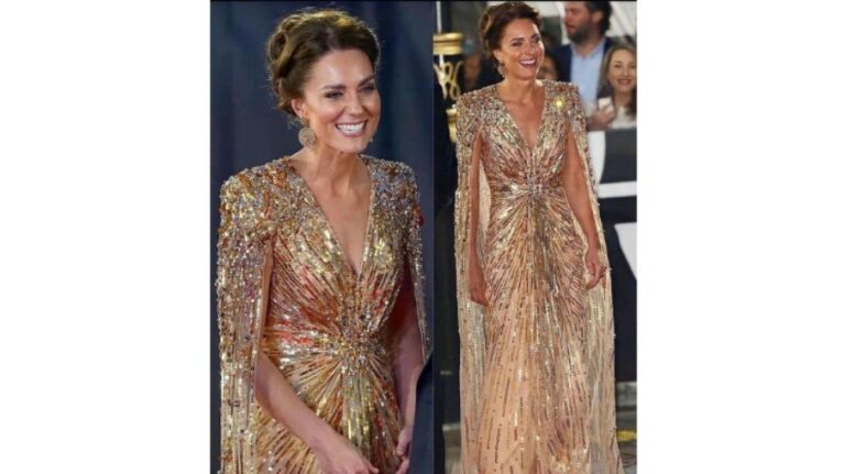 O vestido dourado de Kate Middleton pode ser seu!