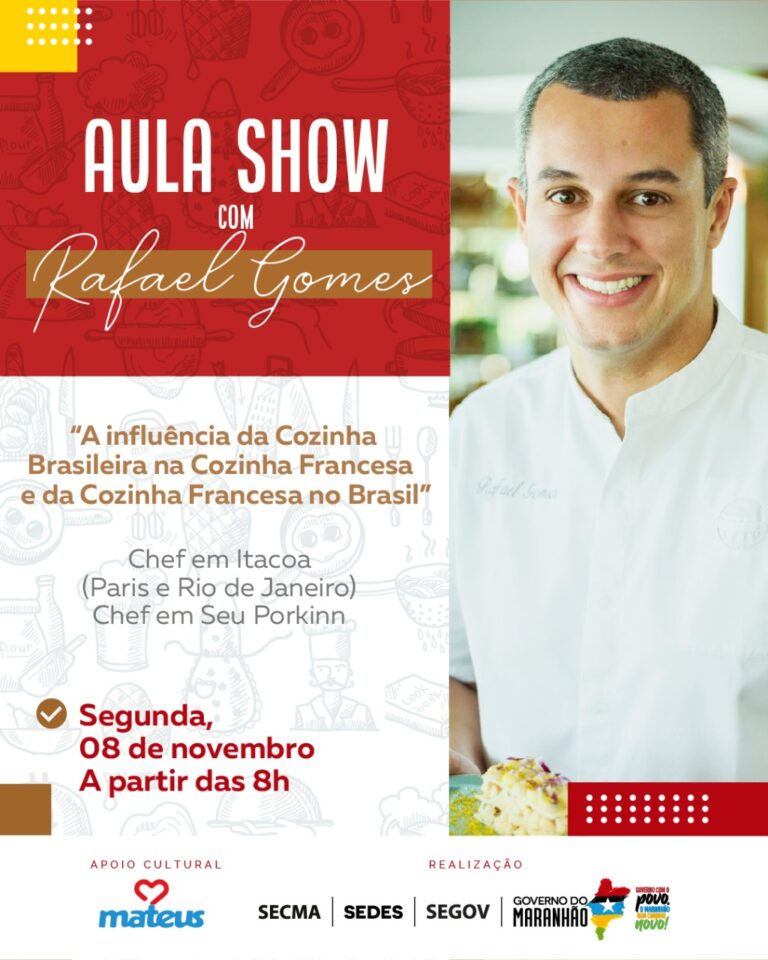 Aula Show: Vencedor do MasterChef, Rafael Gomes, ministra aula para alunos do programa social ‘Formando de Cozinhando’