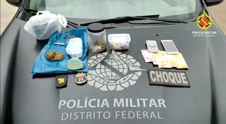 Dupla é presa por tráfico de drogas e associação criminosa em Planaltina/DF