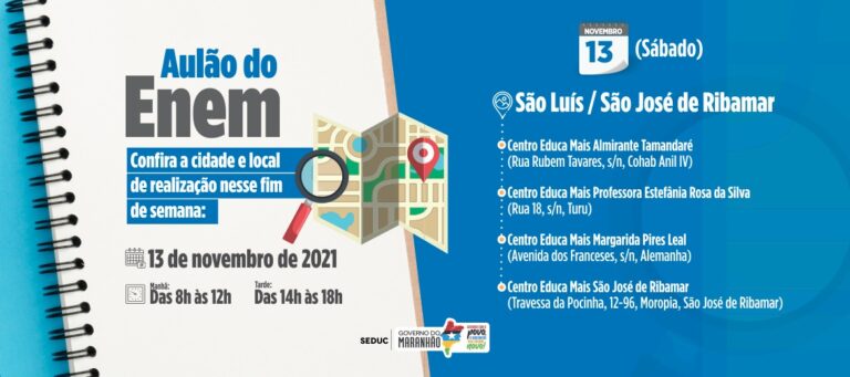 Governo do Estado intensifica Aulões para o Enem, em São Luís e São José de Ribamar