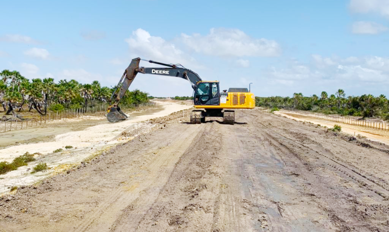 Obra da rodovia que liga Primeira Cruz à Santo Amaro está em andamento
