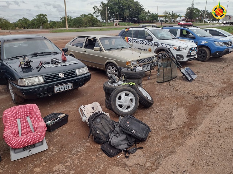 PMDF com apoio da PMGO recuperou dois veículos roubados