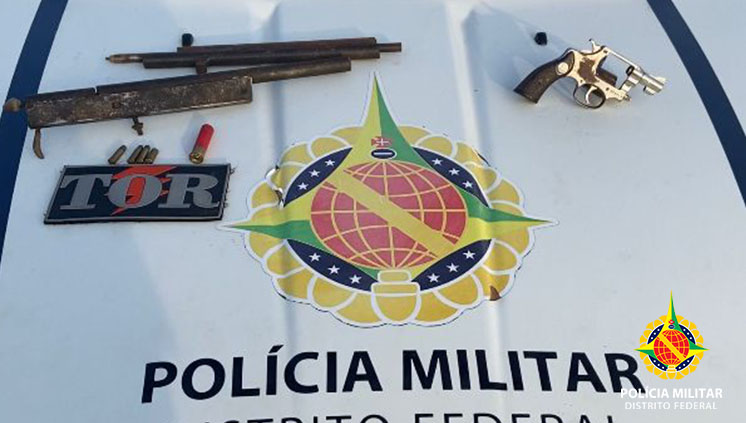PMDF prendeu três armas em Planaltina
