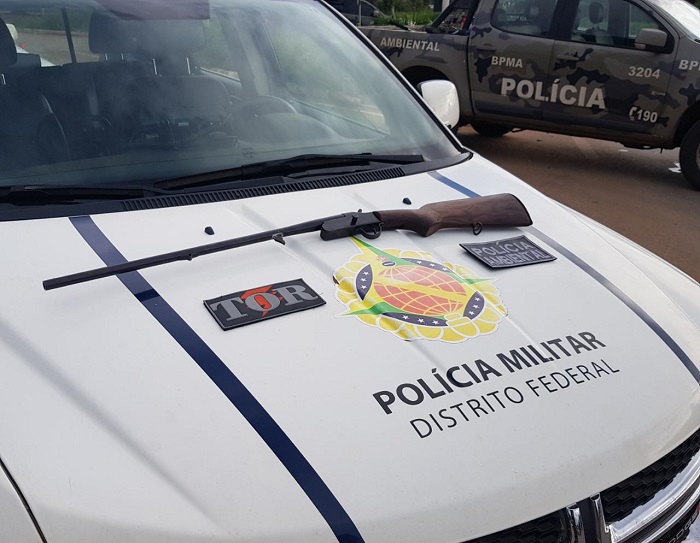Polícia Militar apreende espingarda em Brazlândia