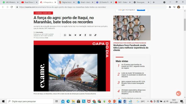 Porto do Itaqui é destaque na revista Exame