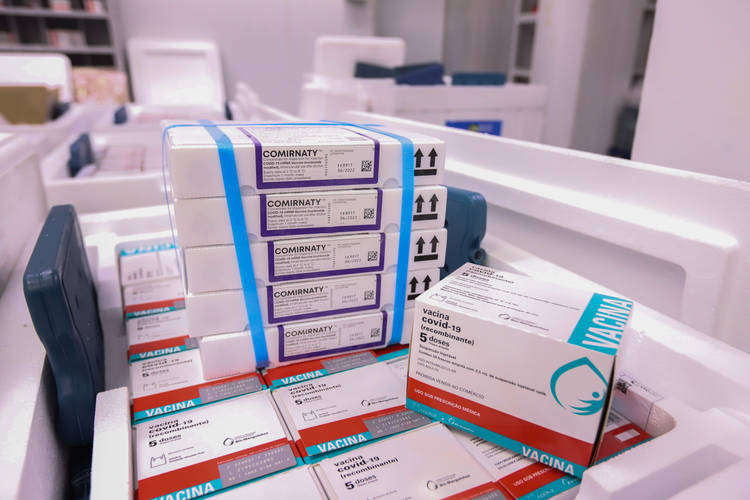 Mais 451 mil doses de vacinas contra a Covid-19 chegam ao Paraná