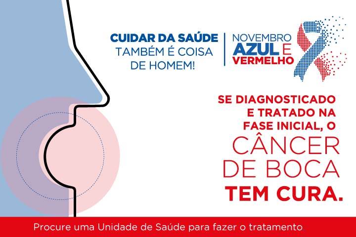Campanha Novembro Vermelho alerta para casos de câncer de boca em homens