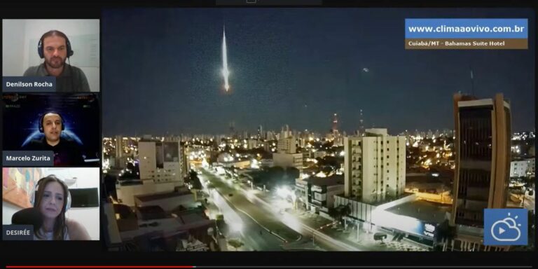 Câmeras registram passagem de meteoro no Brasil