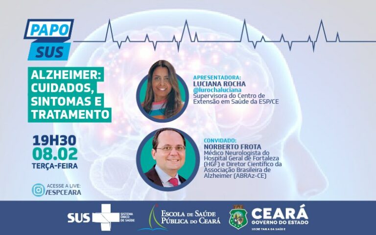 Nesta terça (8), Papo SUS amplia discussão sobre os cuidados e o tratamento do mal de Alzheimer