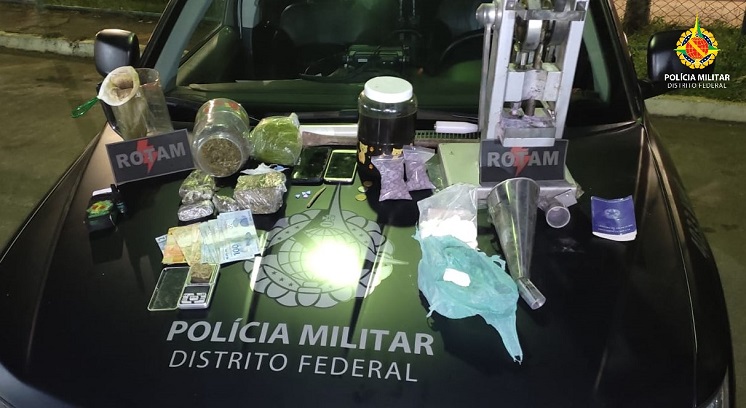 PMDF fecha laboratório de drogas no Recanto das Emas