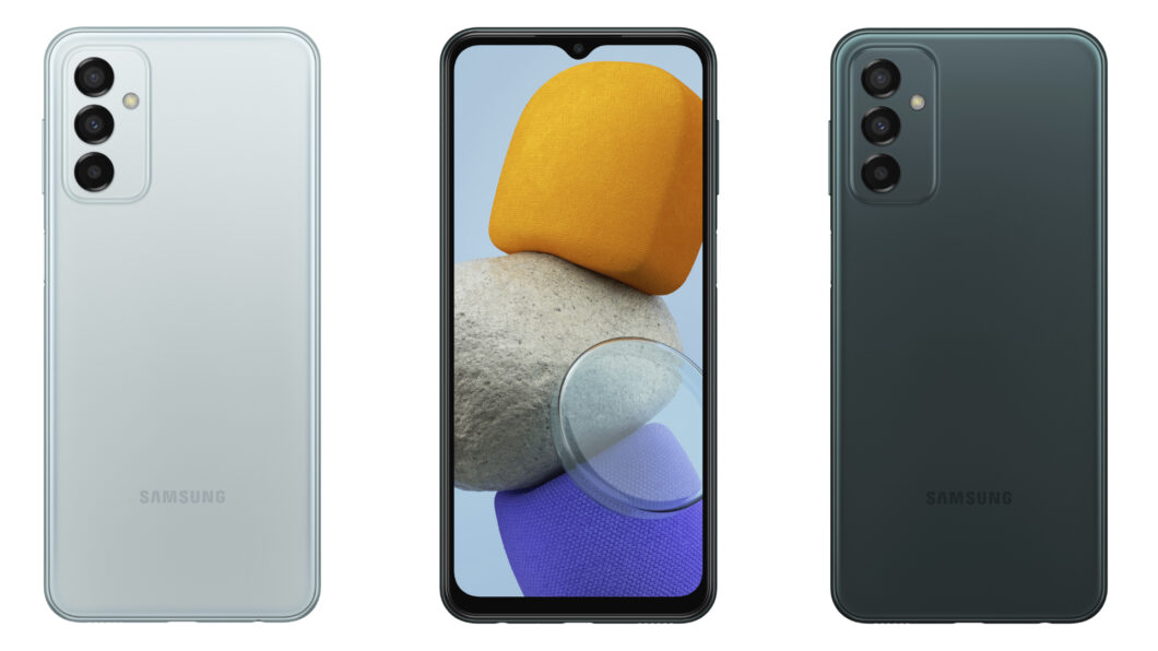 Samsung Galaxy M23 possui câmera tripla de 50 MP e 128 GB de espaço (Imagem: Divulgação/Samsung)