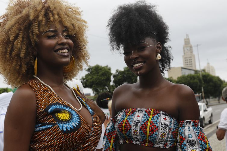 Rio de Janeiro (RJ) 20/11/2023 – Concurso de beleza na celebração do Dia da Consciência Negra, no Monumento a Zumbi dos Palmares. Foto: Fernando Frazão/Agência Brasil