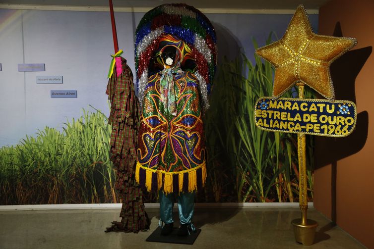 São Paulo (SP) 03/04/2024 - Centro Cultural FIESP abre a exposição Maracatu Rural - A Magia dos Canaviais, que traz à capital paulista a produção artística de trabalhadores da Zona da Mata de Pernambuco.  -  Foto: Paulo Pinto/Agência Brasil