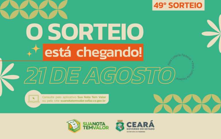 49° sorteio do Sua Nota Tem Valor será nesta quarta-feira (21)